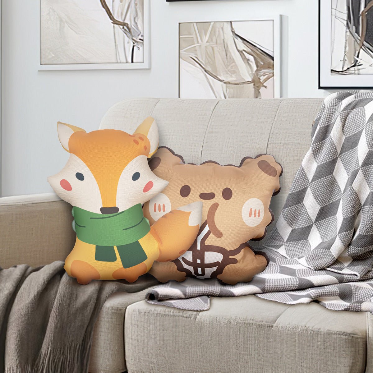 BTS BT21 Tata Custom Shaped Pillow - Available in 5 sizes - Beyond The Shoppe