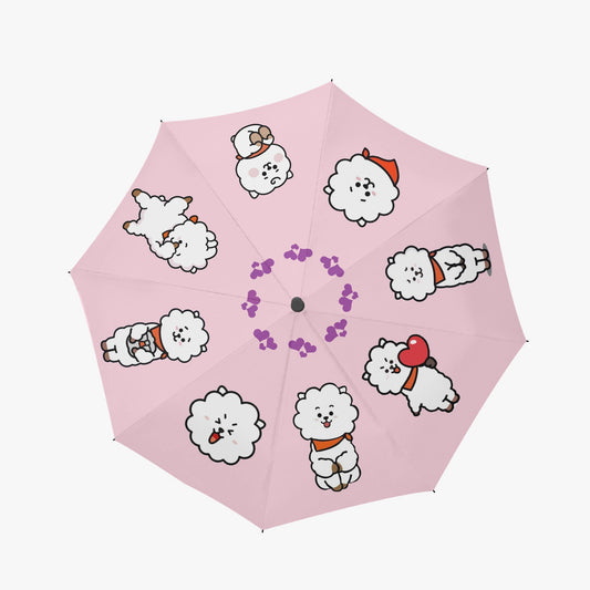 BTS BT21 Umbrella - Automatic opening umbrella - Bts rainy weather, BTS protection from weather - Beyond The Shoppe