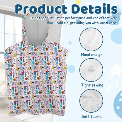 BTS BT21 Unisex Childrens Hooded Bath & Pool Beach Towel - Great for bath time too! - Beyond The Shoppe