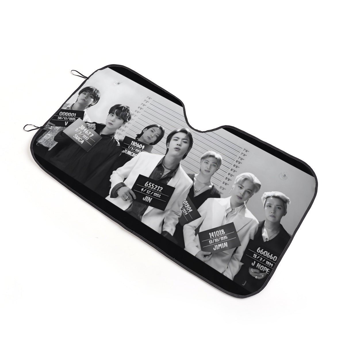 BTS Butter Photo Shoot Sun Shade - Windshield Cover - KPop Themed - Great gift! Car Window Shield - Windshield Protector - Beyond The Shoppe