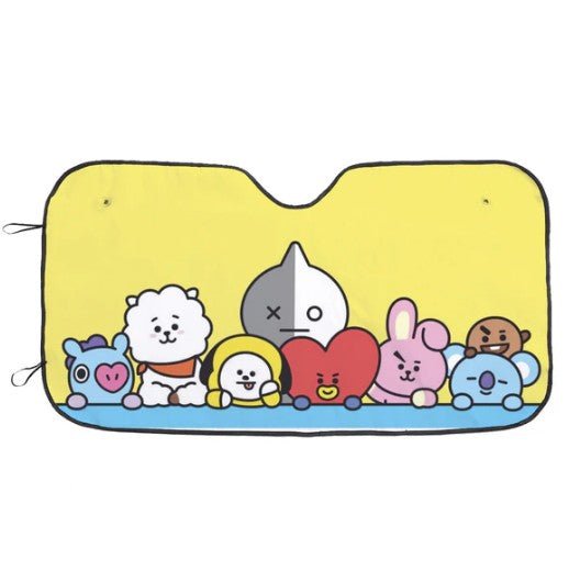 BTS Car Sun Shade - BT21 Car Windshield Sun Shade - Gift for Bangtan Fan, Army Car Sunshade BTS - K - Pop Inspired Car Accessories - KPOP - Beyond The Shoppe