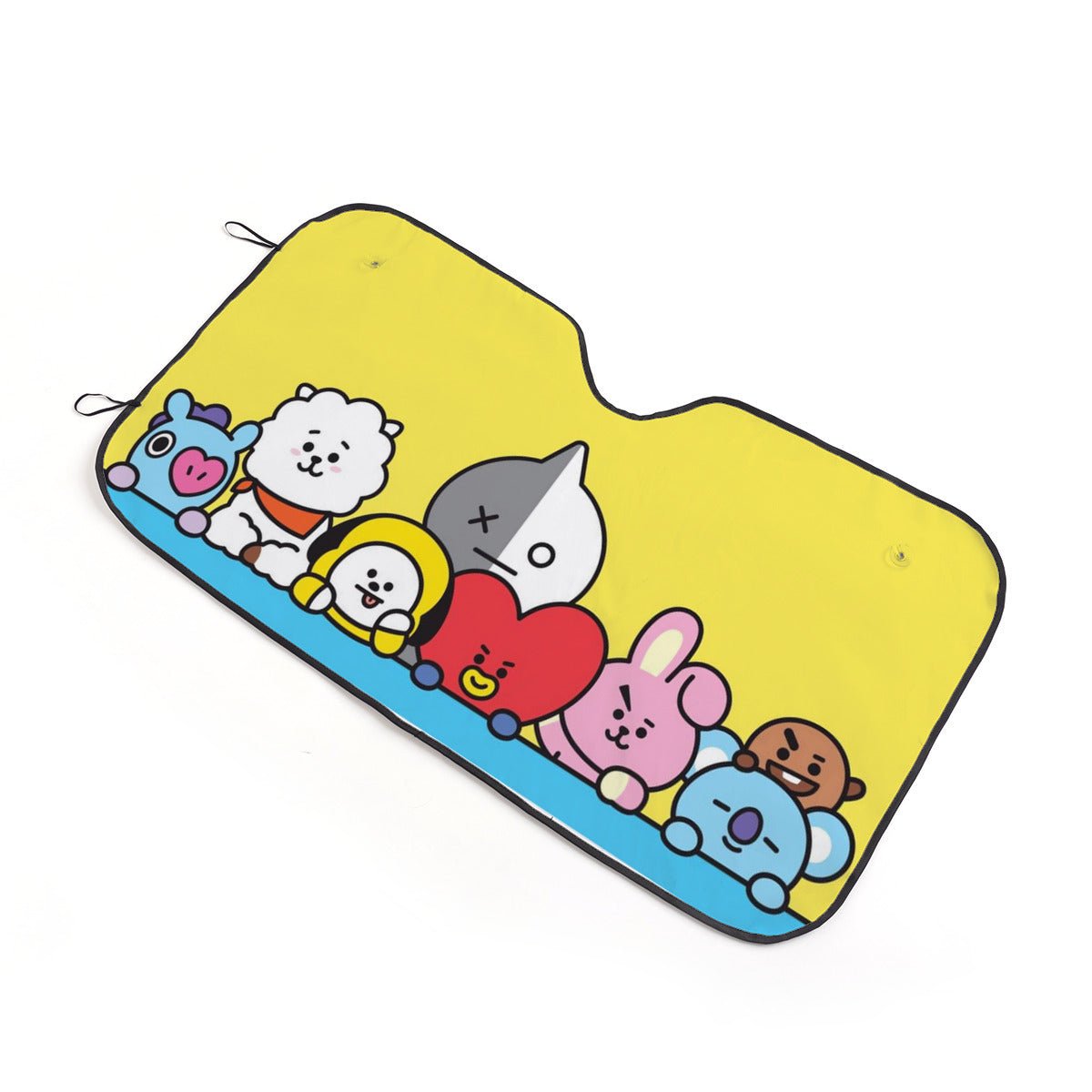 BTS Car Sun Shade - BT21 Car Windshield Sun Shade - Gift for Bangtan Fan, Army Car Sunshade BTS - K - Pop Inspired Car Accessories - KPOP - Beyond The Shoppe