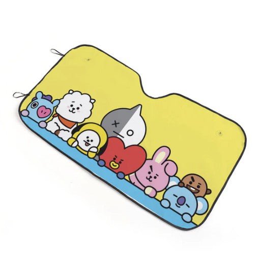 BTS Car Sun Shade - BT21 Car Windshield Sun Shade - Gift for Bangtan Fan, Army Car Sunshade BTS - K - Pop Inspired Car Accessories - KPOP - Beyond The Shoppe