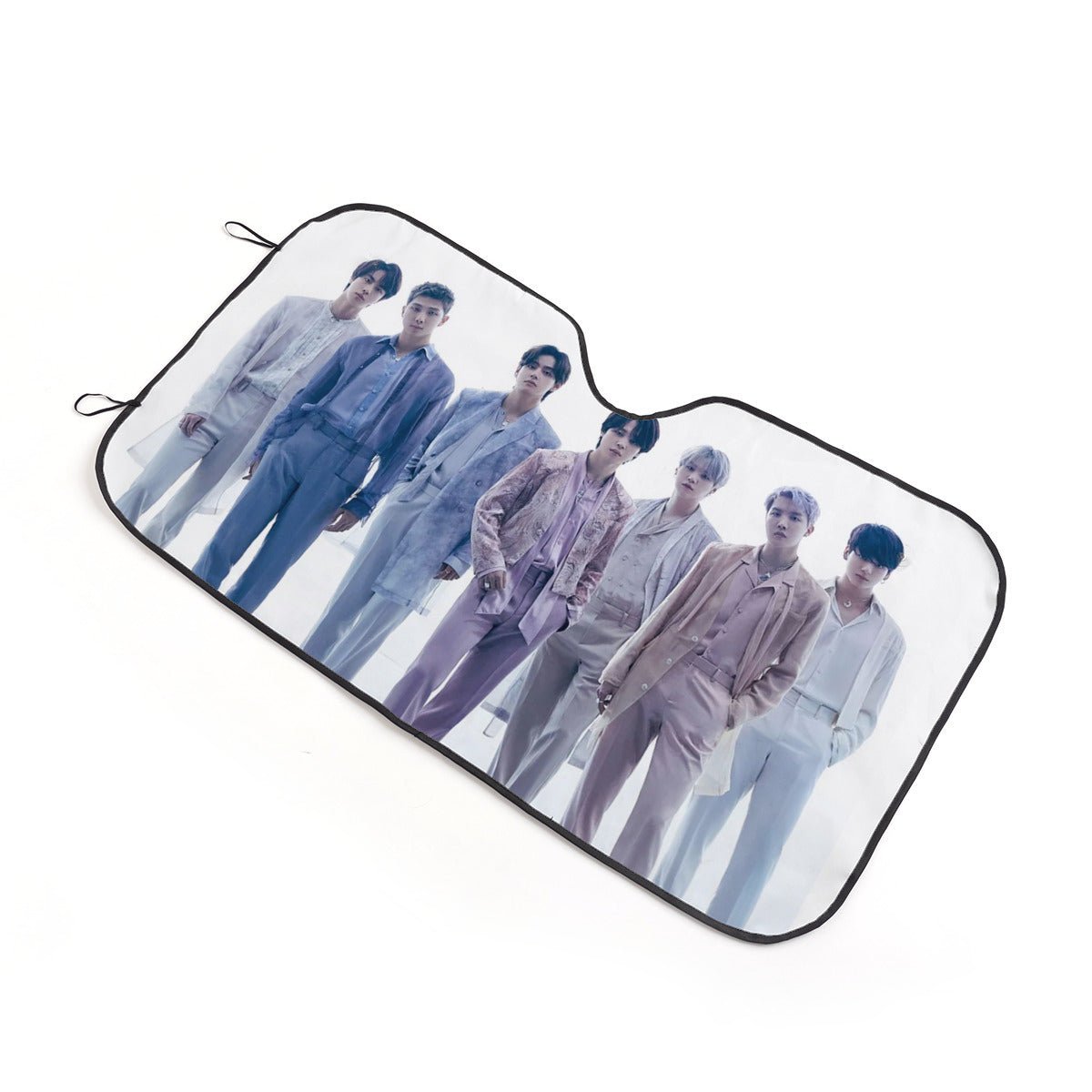 BTS Car Sun Shade - BTS OT7 BT21 Car Windshield Sun Shade - Gift for Bangtan Fan, Army Car Sunshade BTS - K - Pop Inspired Car Accessories - Beyond The Shoppe