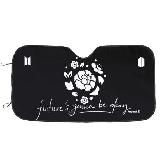 BTS Car Sun Shade - Lotus Flower Agust D - Future's Gonna Be Okay - Car Window Shade - Bangtan Army Car Sunshade BTS - K - Pop Car - Beyond The Shoppe