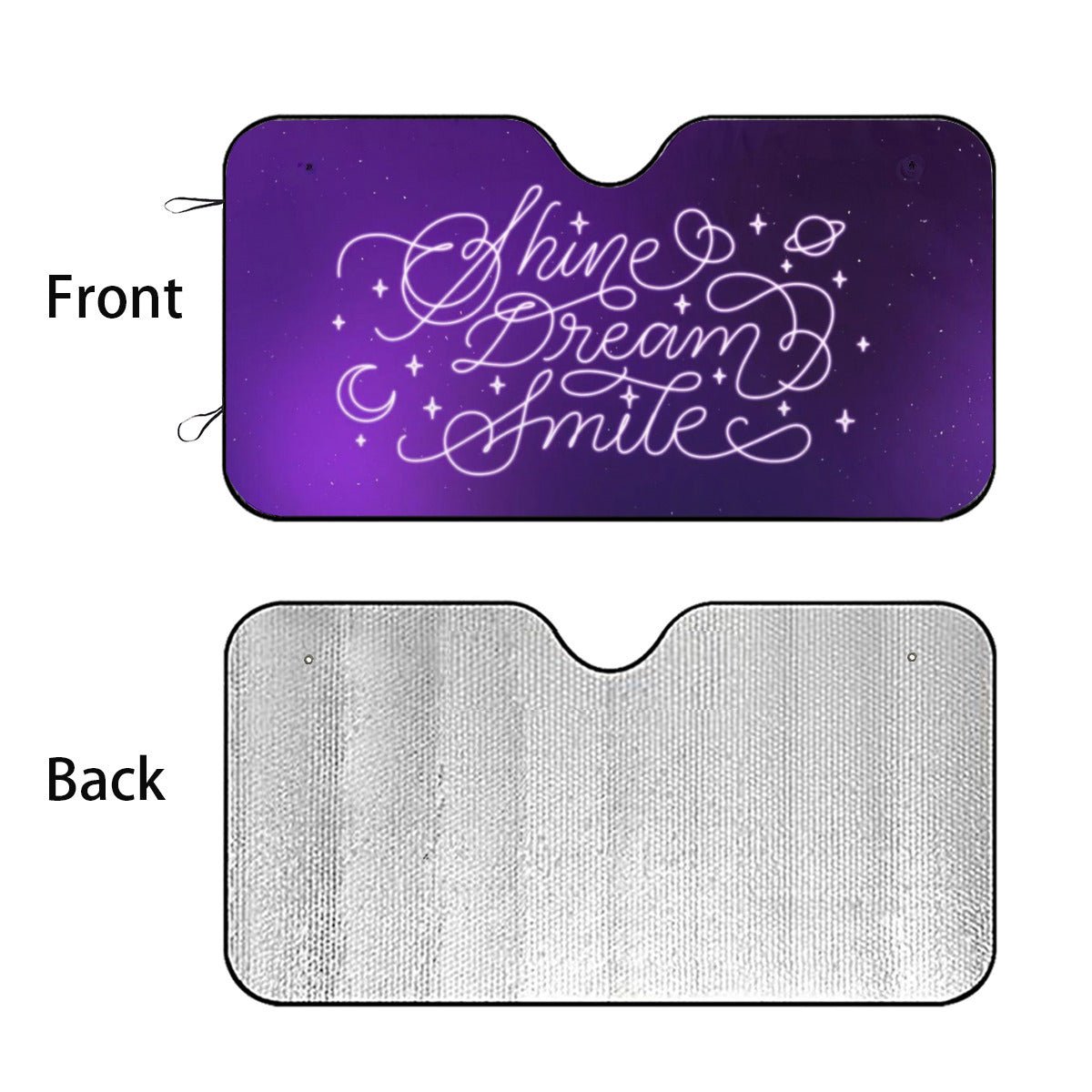 BTS Car Sun Shade - Mikrokosmos Shine Dream Smile with Logos - BT21 Car Windshield Sun Shade - Gift for Army Car Sunshade BTS - K - Pop - Beyond The Shoppe