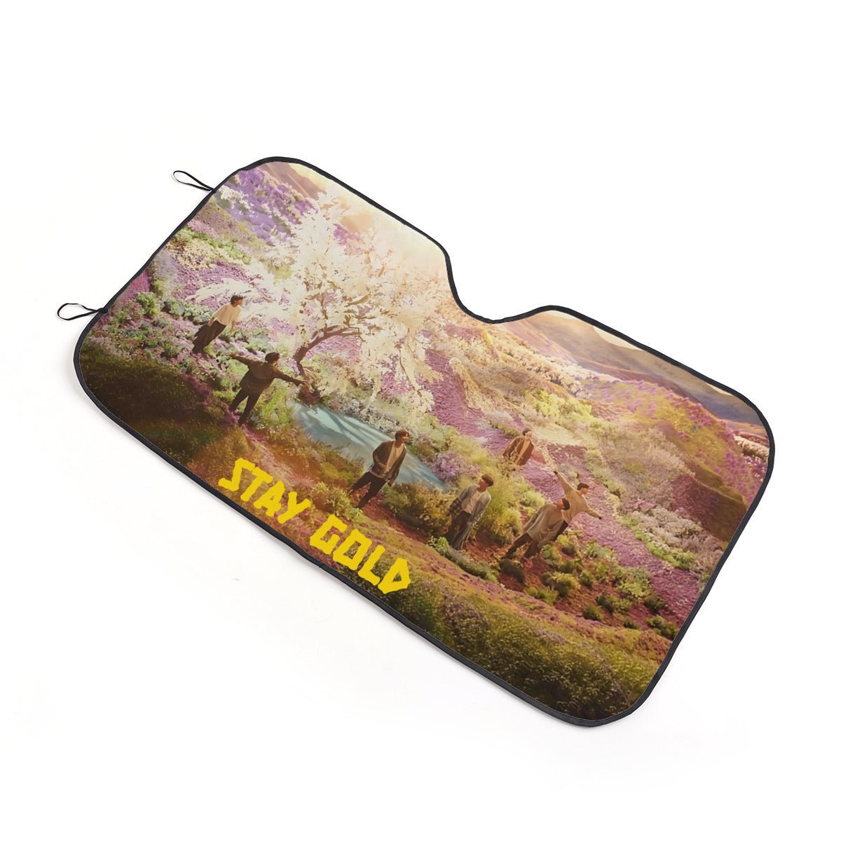 BTS Car Sun Shade - Stay Gold OT7 - Now in 3 sizes! BT21 Car Sun Shade - Gift for Bangtan Fan, Army Car Sunshade BTS - K - Pop Car - Beyond The Shoppe