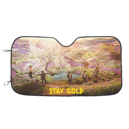 BTS Car Sun Shade - Stay Gold OT7 - Now in 3 sizes! BT21 Car Sun Shade - Gift for Bangtan Fan, Army Car Sunshade BTS - K - Pop Car - Beyond The Shoppe