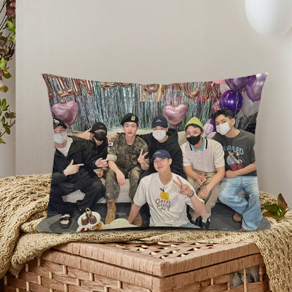 BTS Celebrating Jin Post Military themed Pillow sham - double sided pillow case - Pillowcase! Great KPOP Gift! - Beyond The Shoppe