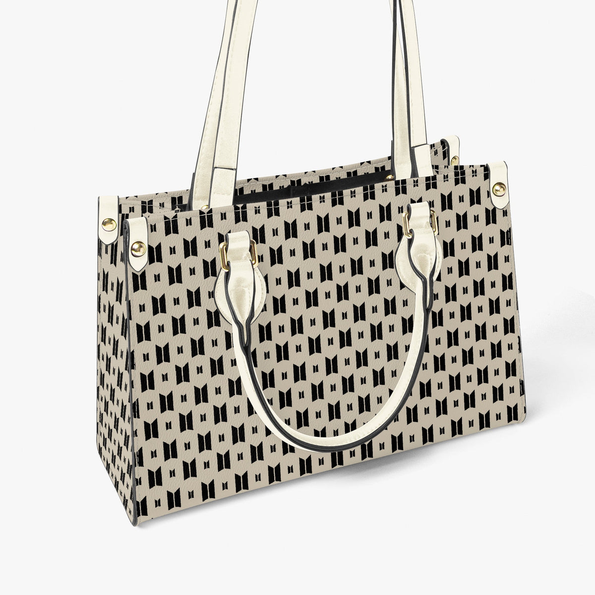 BTS Featured Tote Bag with long strap and inner matching black bag - Purse - handbag - clutch - Beyond The Shoppe