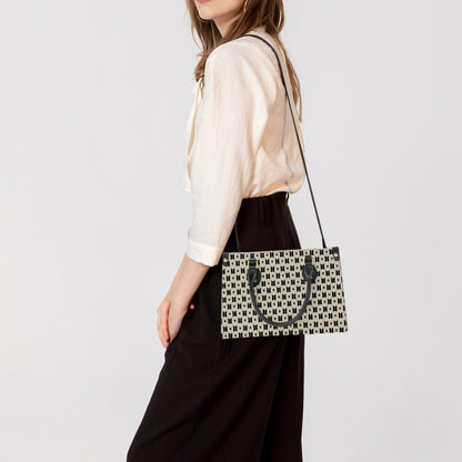 BTS Featured Tote Bag with long strap and inner matching black bag - Purse - handbag - clutch - Beyond The Shoppe