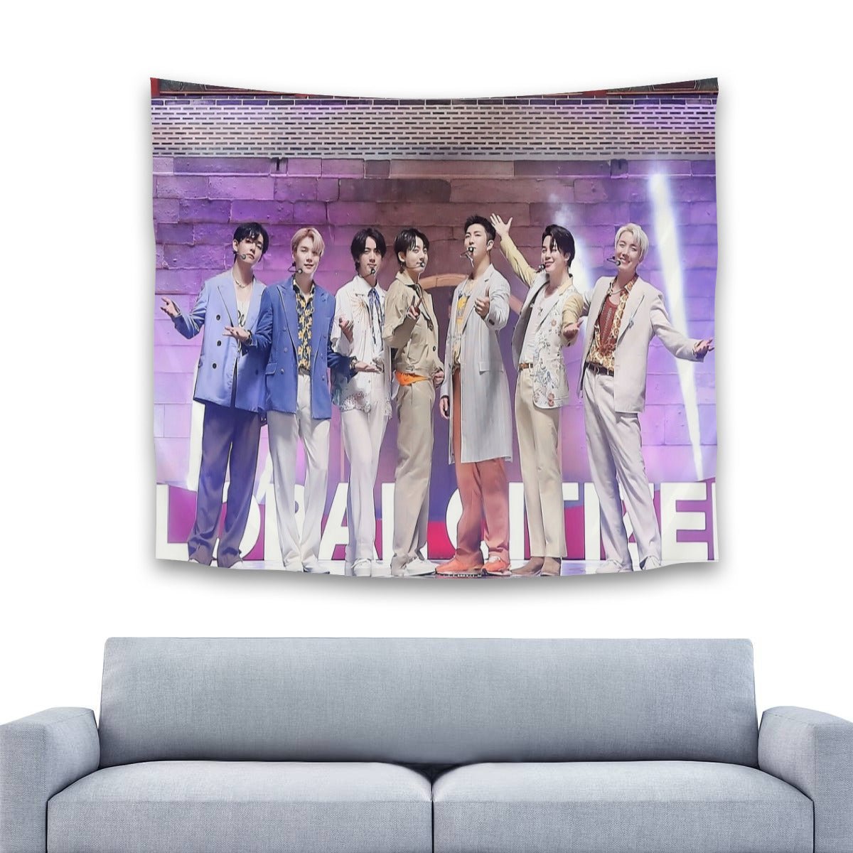 BTS Horizontal Polyester Wall Tapestry (80*60inch) - Beyond The Shoppe