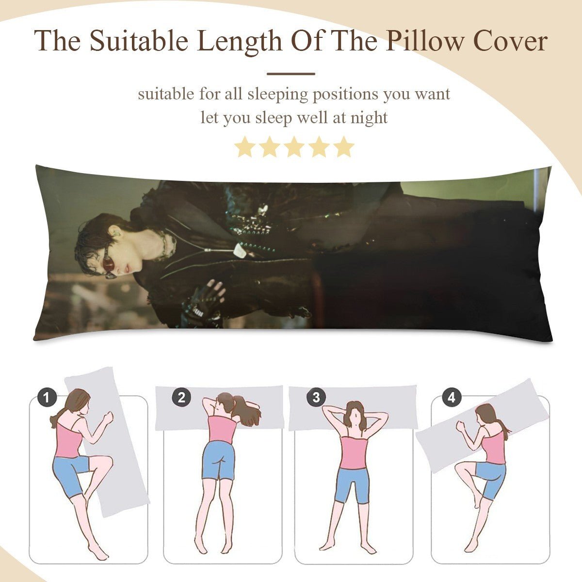 BTS JHope Arirang Concert Full Body Pillow Case - Double Sided with two different photos full body pillowcases - 3 sizes! Great Kpop gift idea! - Beyond The Shoppe