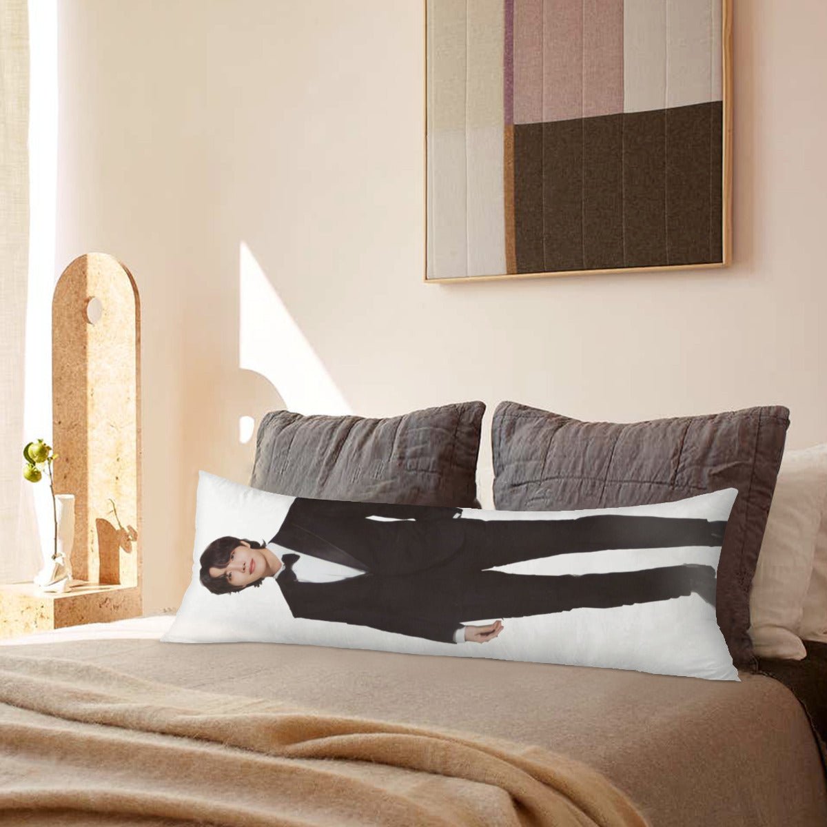BTS Jhope Body Pillow Case - 3 Sizes - BTS J - Hope full size pillow case - BTS J Hope double sided pillowcase - Beyond The Shoppe