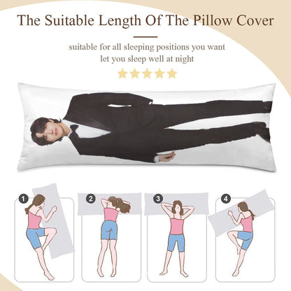 BTS Jhope Body Pillow Case - 3 Sizes - BTS J - Hope full size pillow case - BTS J Hope double sided pillowcase - Beyond The Shoppe