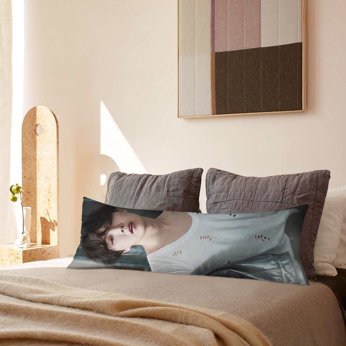 BTS Jhope Body Pillow Case - 3 Sizes - BTS J - Hope full size pillowcase - BTS J Hope double sided pillow case - Beyond The Shoppe