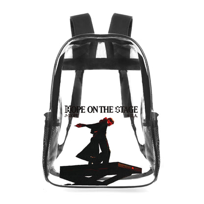 BTS JHope On The Stage Clear Backpack 17 Inch PVC Transparent Bookbag - Beyond The Shoppe