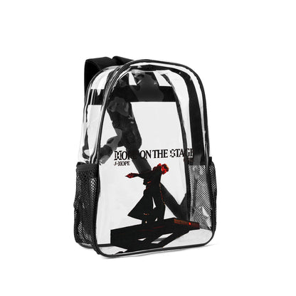 BTS JHope On The Stage Clear Backpack 17 Inch PVC Transparent Bookbag - Beyond The Shoppe