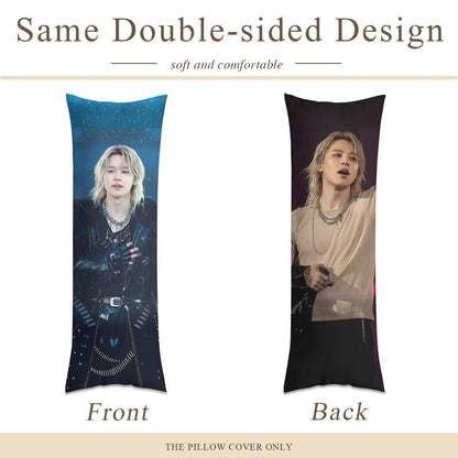 BTS Jimin Arirang Concert Full Body Pillow Case - Double Sided with two different photos full body pillowcases - 3 sizes! Great Kpop gift idea! - Beyond The Shoppe