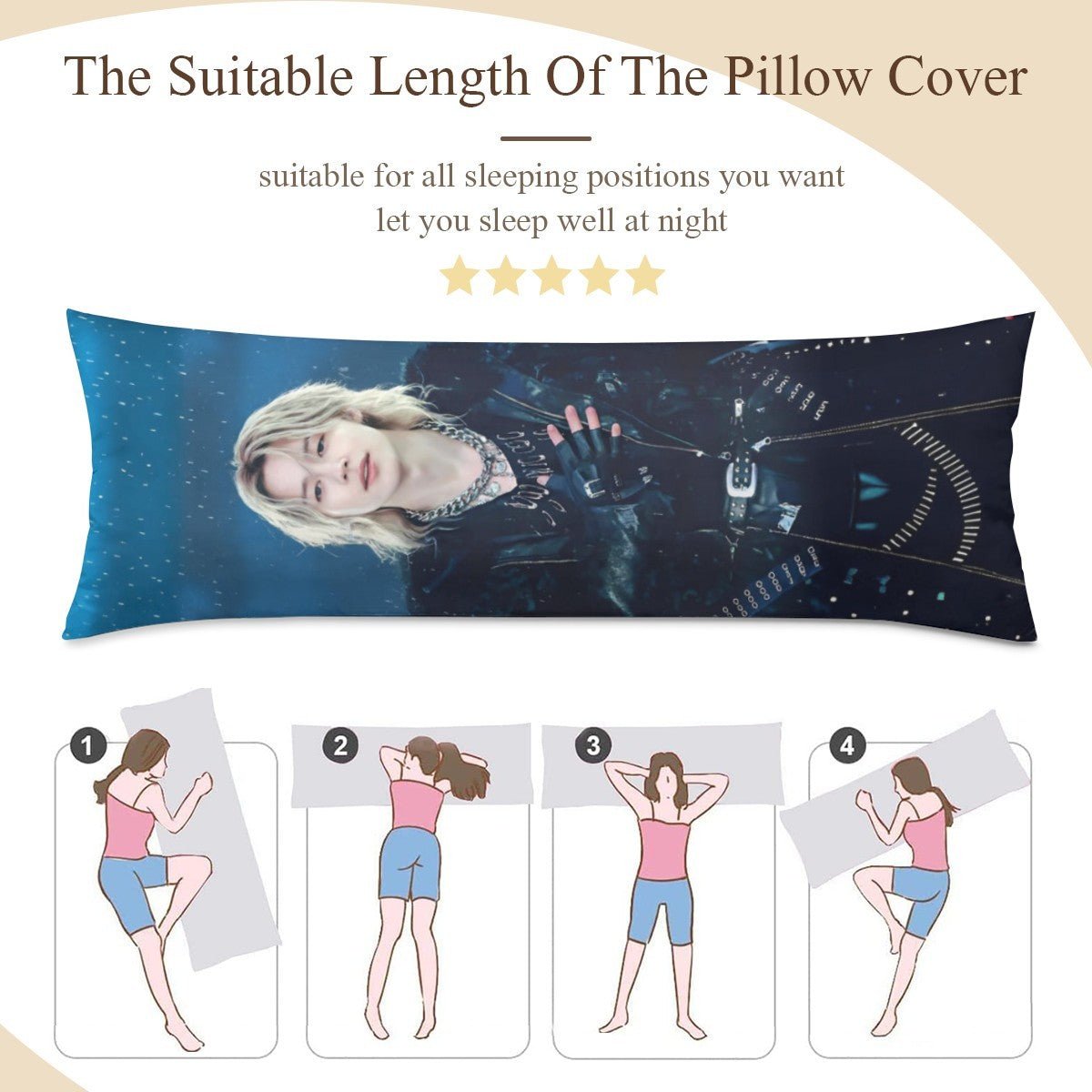 BTS Jimin Arirang Concert Full Body Pillow Case - Double Sided with two different photos full body pillowcases - 3 sizes! Great Kpop gift idea! - Beyond The Shoppe