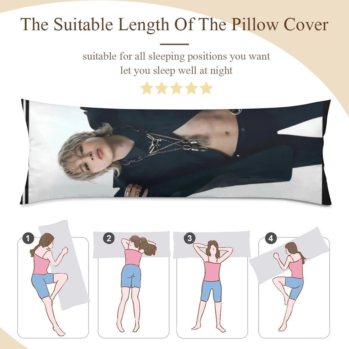 BTS Jimin Arirang Concert Full Body Pillow Case - Double Sided with two different photos full body pillowcases - 3 sizes! Great Kpop gift idea! - Beyond The Shoppe