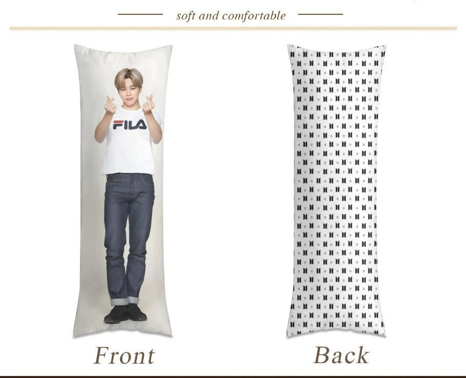 BTS Jimin Body Pillow Case - Immediate shipping! Size 20 × 54 Inch - Beyond The Shoppe