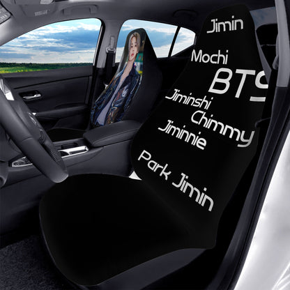 BTS Jimin Car Seat Microfiber Covers - Set of 2 - BTS car seat covers - Bangtan army car accessories - ARMY - Beyond The Shoppe