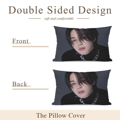 BTS Jimin "Face" themed Pillow sham - double sided pillow case - Pillowcase! Great KPOP Gift! - Beyond The Shoppe