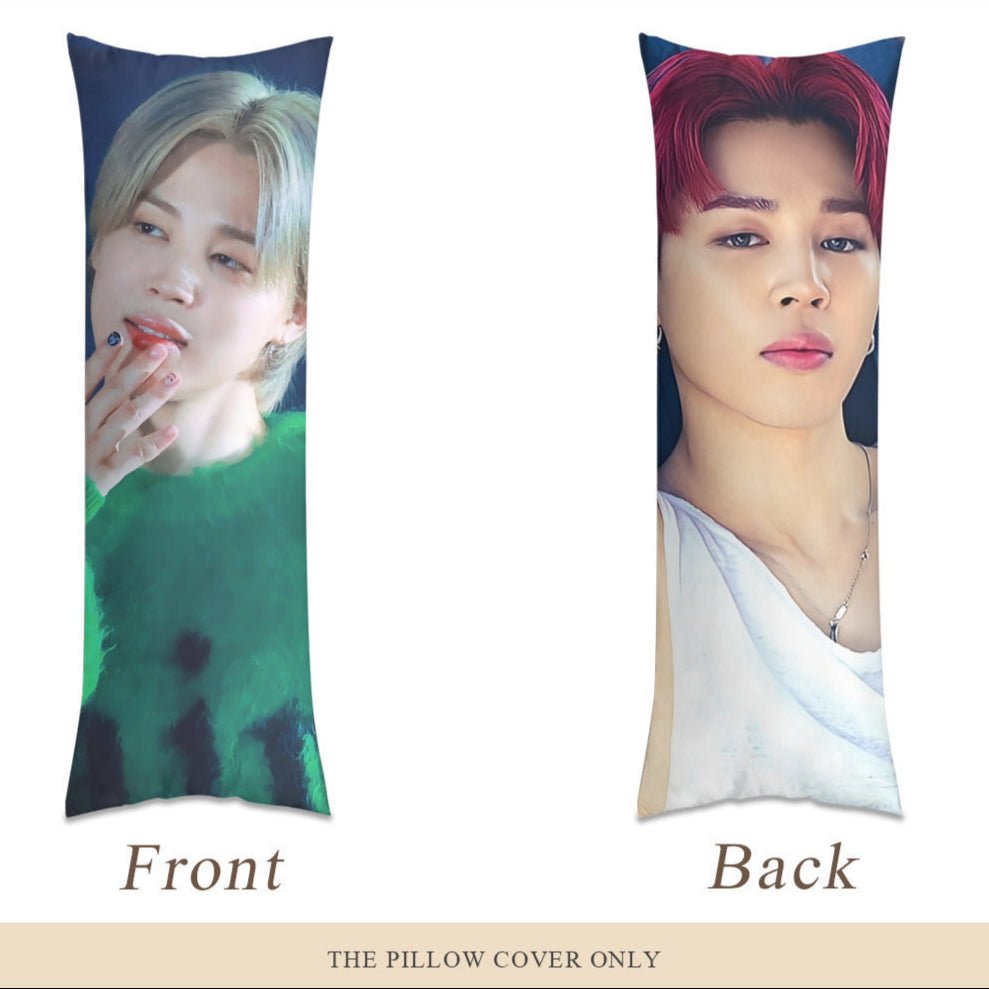 BTS Jimin Full body pillow case - 2 different stunning photos of Jimin! 3 sizes - double sided pillow covers - Beyond The Shoppe