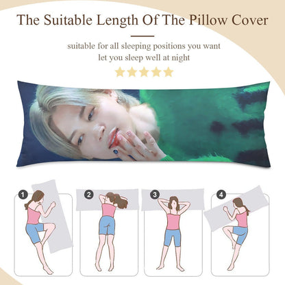 BTS Jimin Full body pillow case - 2 different stunning photos of Jimin! 3 sizes - double sided pillow covers - Beyond The Shoppe