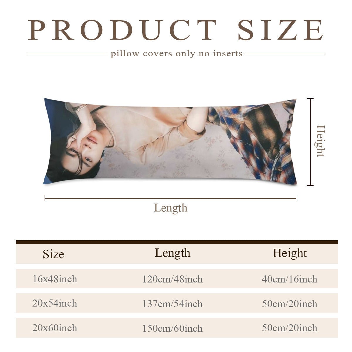 BTS Jimin - Laying Down & Sleeping! Full Body Pillow Microfiber Case - 2 Different pictures! Double sided pillowcase - 3 Sizes - Beyond The Shoppe