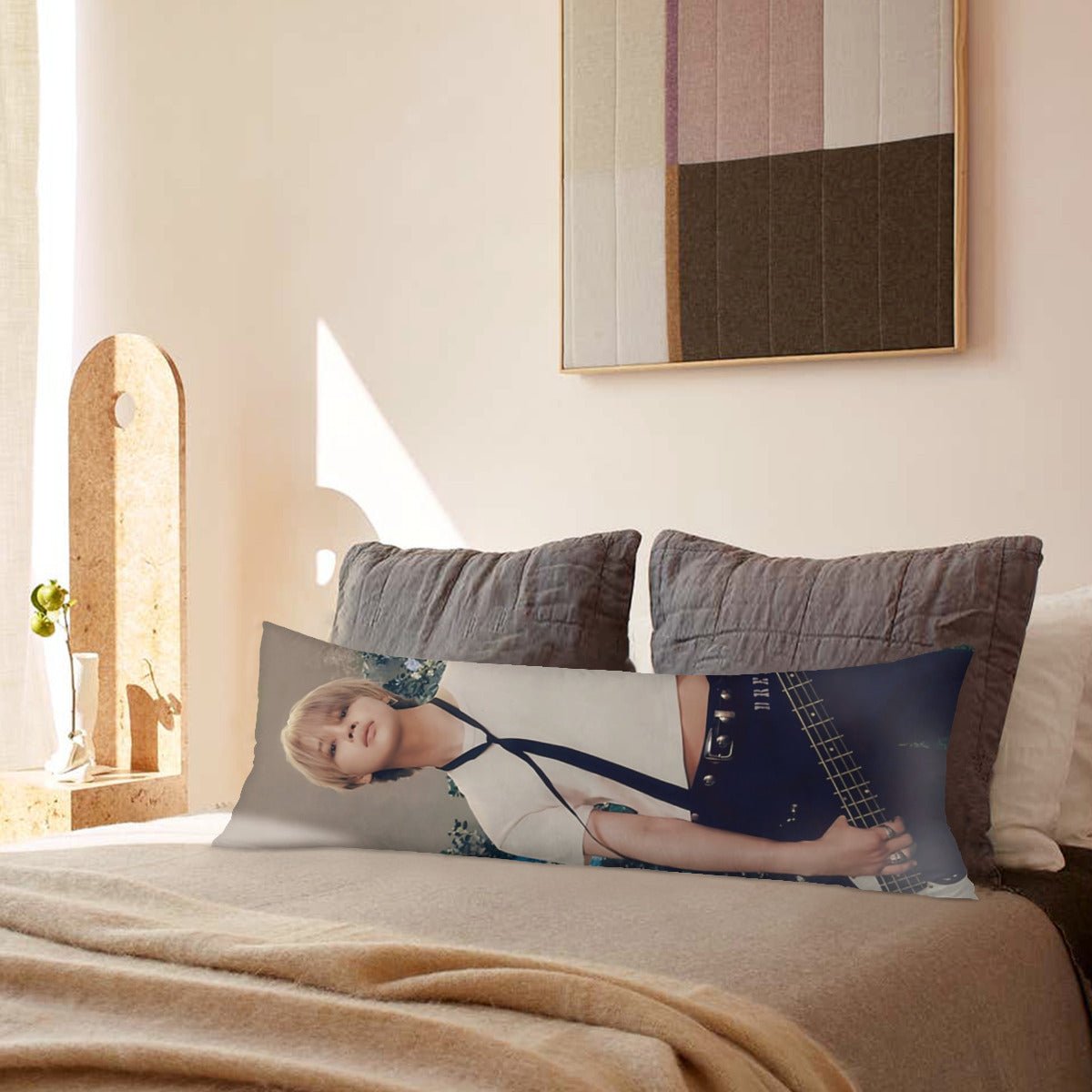 BTS Jimin Muse Full Body Pillow Case - Stunning picture of Jimin in his Muse era! 3 sizes - bts full size double sided pillowcase - bts park jimin - Beyond The Shoppe