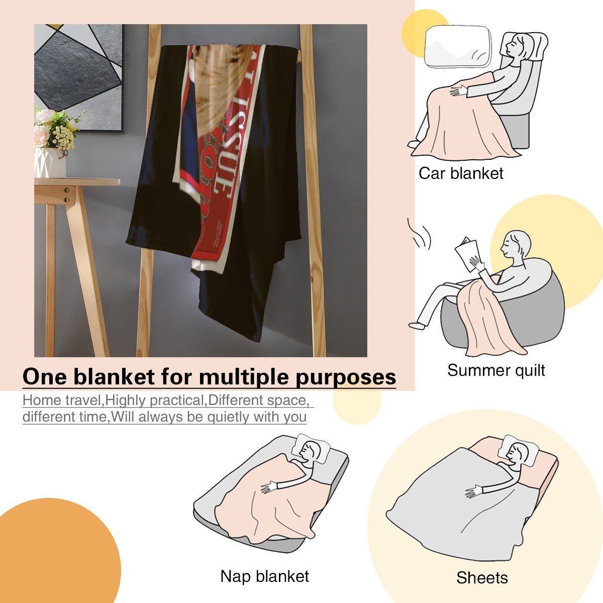 BTS Jimin Rolling Stone Magazine Cover Flannel Breathable Blanket 4 Sizes! Blanket Throw - Beyond The Shoppe