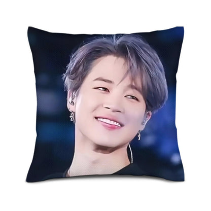 BTS Jimin - themed linen pillow cushion cover - double sided pillow case - Pillowcase! Great KPOP Gift! - Beyond The Shoppe
