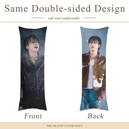 BTS Jin Arirang Concert Full Body Pillow Case - Double Sided with two different photos full body pillowcases - 3 sizes! Great Kpop gift idea! - Beyond The Shoppe