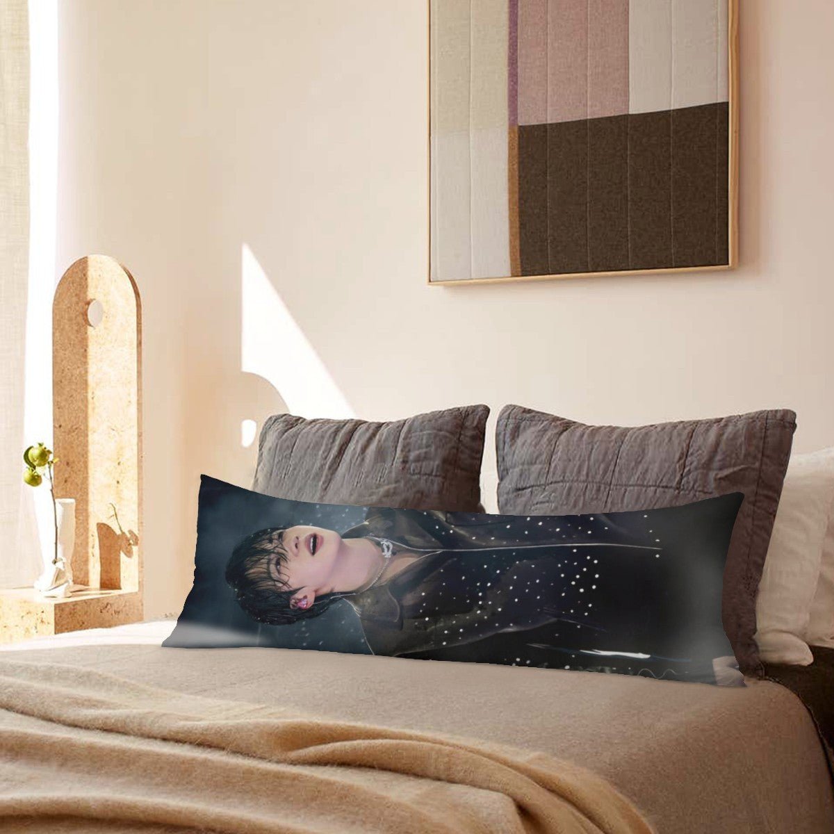 BTS Jin Arirang Concert Full Body Pillow Case - Double Sided with two different photos full body pillowcases - 3 sizes! Great Kpop gift idea! - Beyond The Shoppe