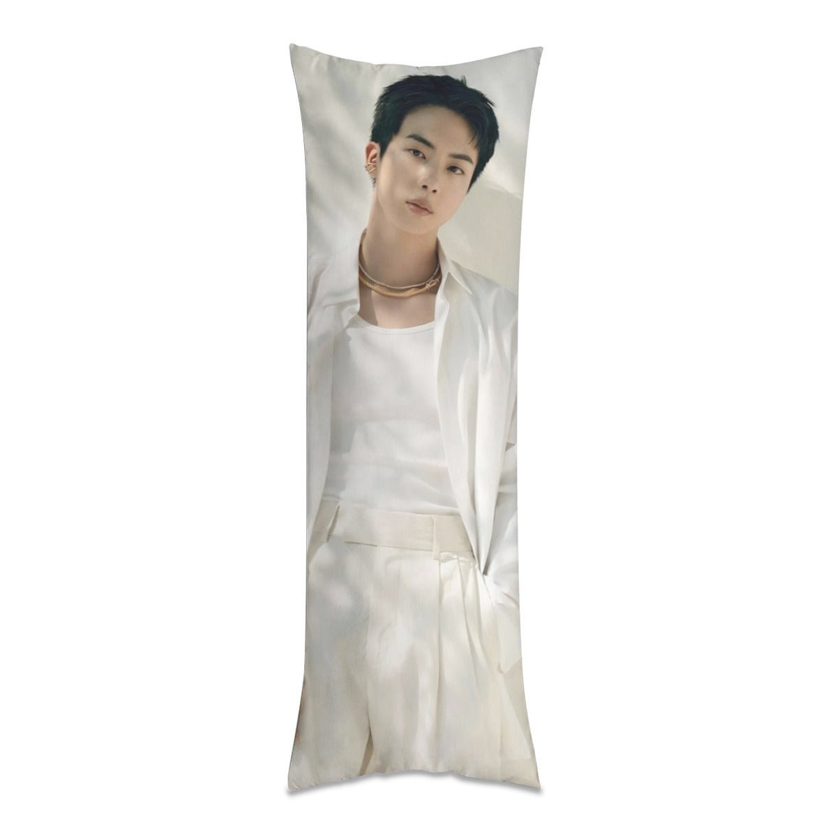 BTS Jin Body Pillow Case - 3 Sizes - BTS Jin full size double sided pillowcase - BTS World Wide Handsome pillow case - Beyond The Shoppe