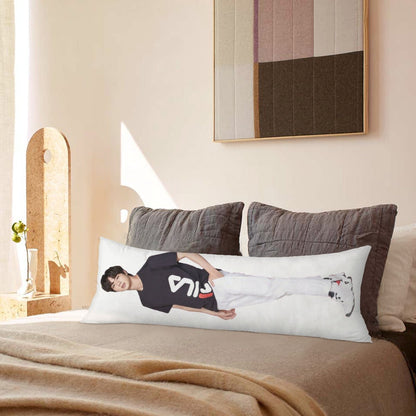 BTS Jin Body Pillow Case - 3 Sizes - BTS Jin full size pillow case - BTS World Wide Handsome double sided pillowcase - Beyond The Shoppe