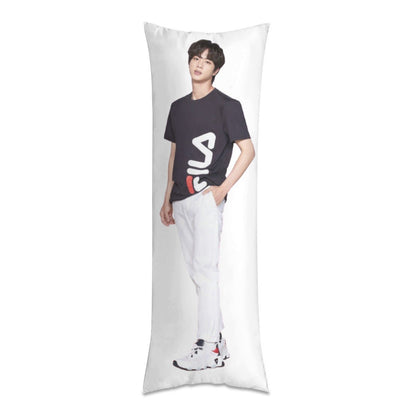 BTS Jin Body Pillow Case - 3 Sizes - BTS Jin full size pillow case - BTS World Wide Handsome double sided pillowcase - Beyond The Shoppe