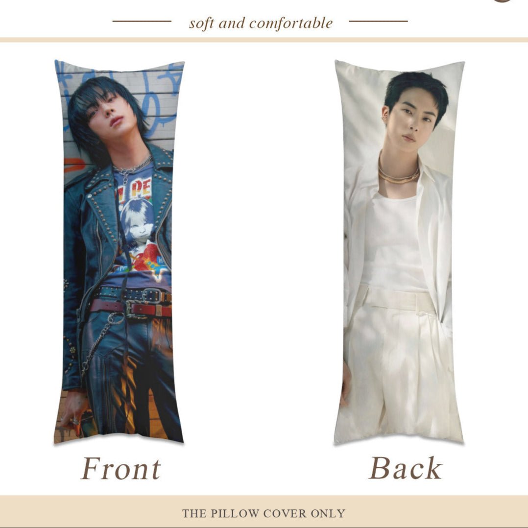 BTS Jin Duality Body Pillow Case - 3 Sizes - RUNSEOKJIN_EP.TOUR Concert - BTS Jin full size double sided pillowcase - World Wide Handsome - Beyond The Shoppe