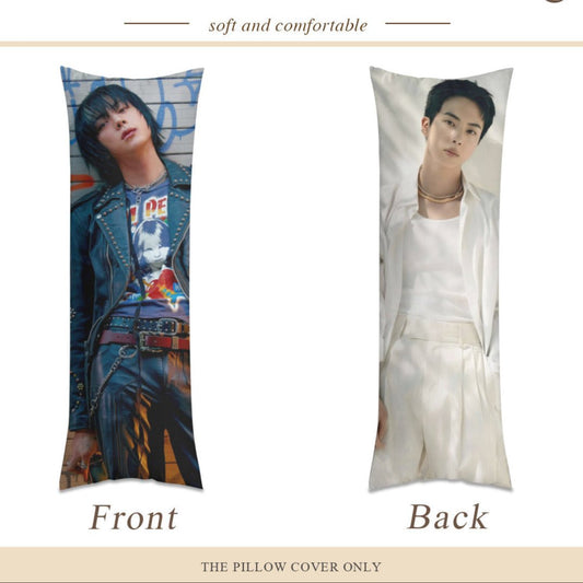 BTS Jin Duality Body Pillow Case - 3 Sizes - RUNSEOKJIN_EP.TOUR Concert - BTS Jin full size double sided pillowcase - World Wide Handsome - Beyond The Shoppe