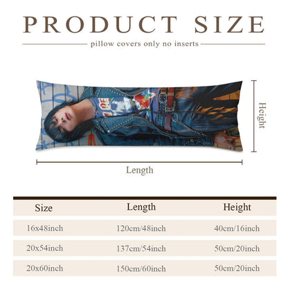 BTS Jin Duality Body Pillow Case - 3 Sizes - RUNSEOKJIN_EP.TOUR Concert - BTS Jin full size double sided pillowcase - World Wide Handsome - Beyond The Shoppe