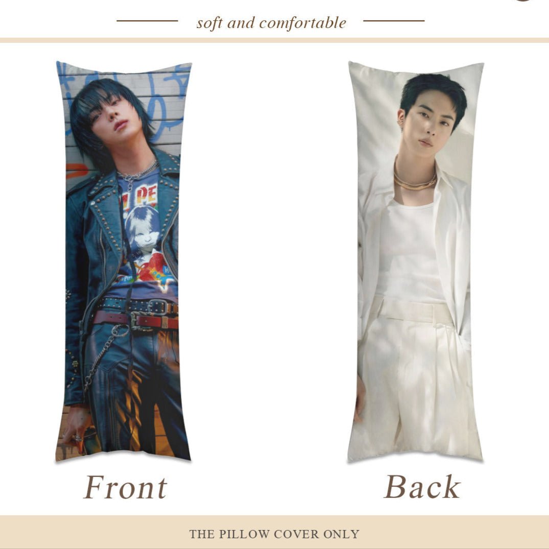 BTS Jin Duality Body Pillow Case - 3 Sizes - RUNSEOKJIN_EP.TOUR Concert - BTS Jin full size double sided pillowcase - World Wide Handsome - Beyond The Shoppe