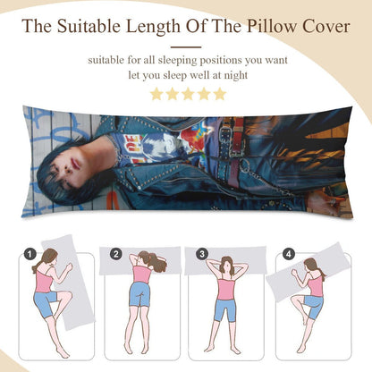 BTS Jin Duality Body Pillow Case - 3 Sizes - RUNSEOKJIN_EP.TOUR Concert - BTS Jin full size double sided pillowcase - World Wide Handsome - Beyond The Shoppe