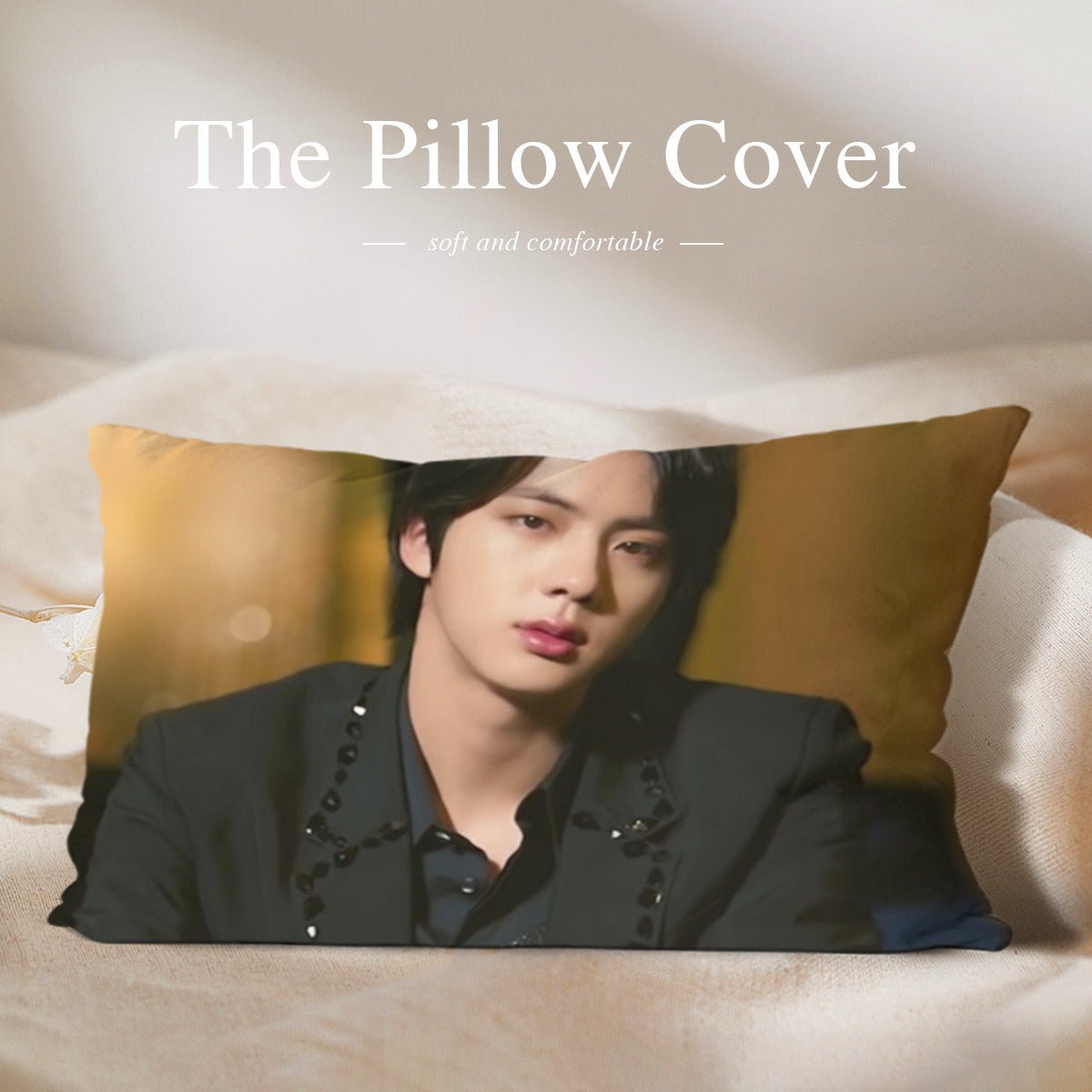 BTS Jin themed Pillow sham - double sided pillow case - Pillowcase! Great KPOP Gift! - Beyond The Shoppe