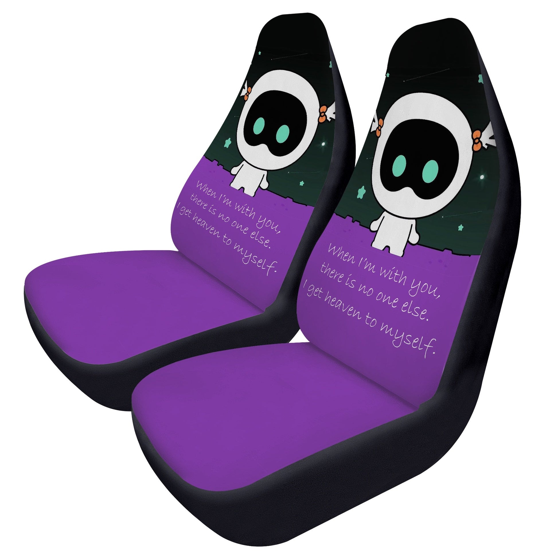 BTS Jin Wootteo Car Seat Microfiber Covers - Set of 2 - When I'm with you - BTS car seat covers - Bangtan army car accessories - ARMY - Beyond The Shoppe