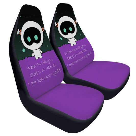 BTS Jin Wootteo Car Seat Microfiber Covers - Set of 2 - When I'm with you - BTS car seat covers - Bangtan army car accessories - ARMY - Beyond The Shoppe