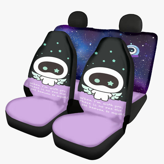 BTS Jin Wootteo Car Seat Microfiber Covers - Set of 3 (2 Front & 1 Rear) - When I'm with you - BTS car seat covers - Bangtan army car accessories - ARMY - Beyond The Shoppe