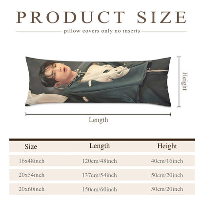 BTS JK Arirang Concert Full Body Pillow Case - Double Sided with two different photos full body pillowcases - 3 sizes! Great Kpop gift idea! - Beyond The Shoppe