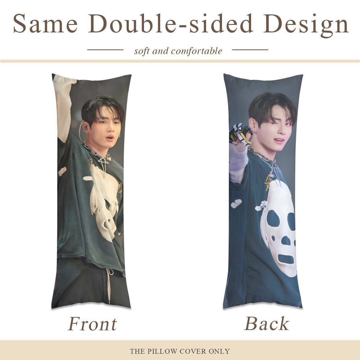 BTS JK Arirang Concert Full Body Pillow Case - Double Sided with two different photos full body pillowcases - 3 sizes! Great Kpop gift idea! - Beyond The Shoppe